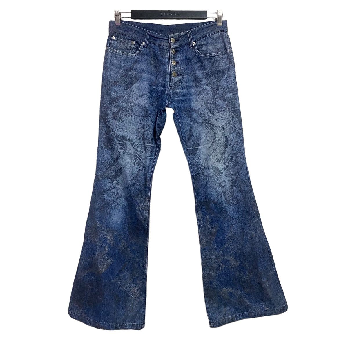 Japanese Brand - Tornado Mart Denim Flare Jeans Painted - 1