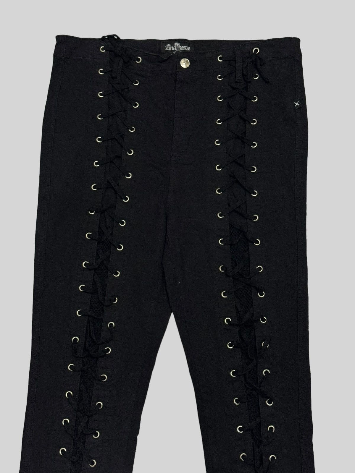 Japanese Brand - ROYAL BONES LACED PUNK SEXY BONDAGE STYLE PANT - 7