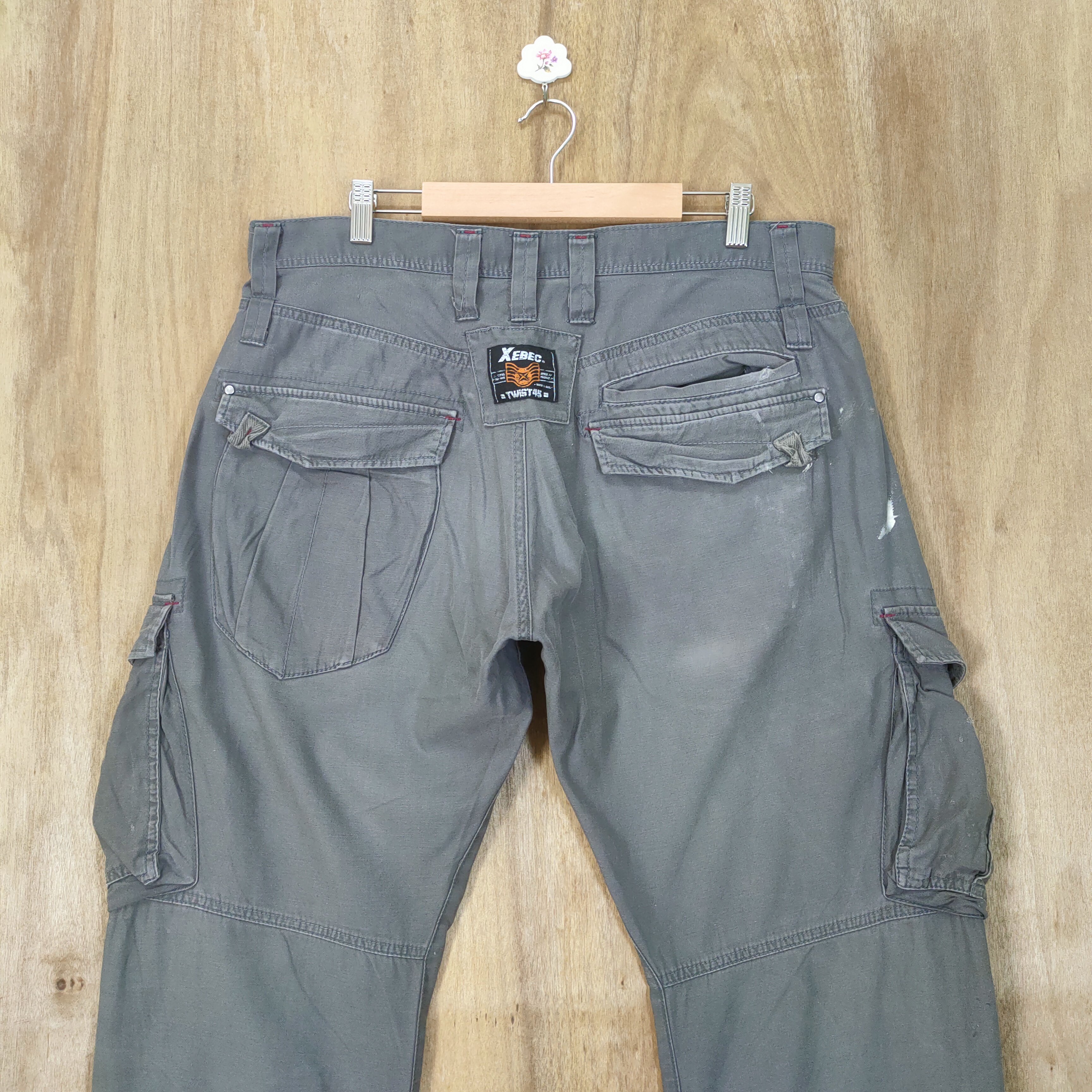 Vintage - VINTAGE XBEC FADED WORKWEAR CARGO PANTS - 7