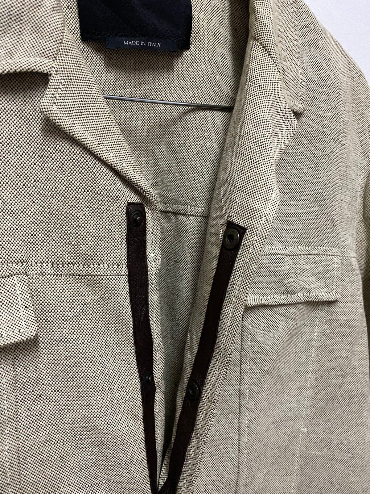 Rare🔥PRADA Double Pocket Linen Jacket Italy - 4