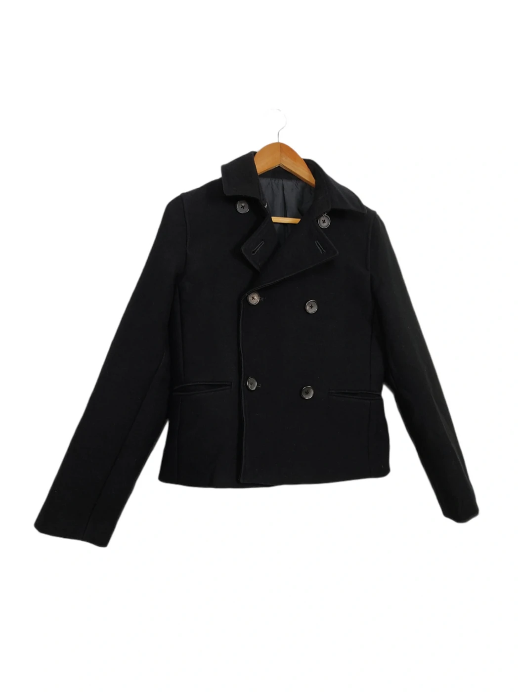 Margaret Howell - Vintage MARGARET HOWELL Black Wool Button Jacket - 4
