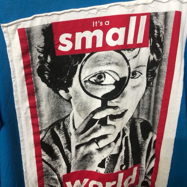 Barbara Kruger “It’s a Small World” Graphic Pullover Crewneck Sweatshirt - 2