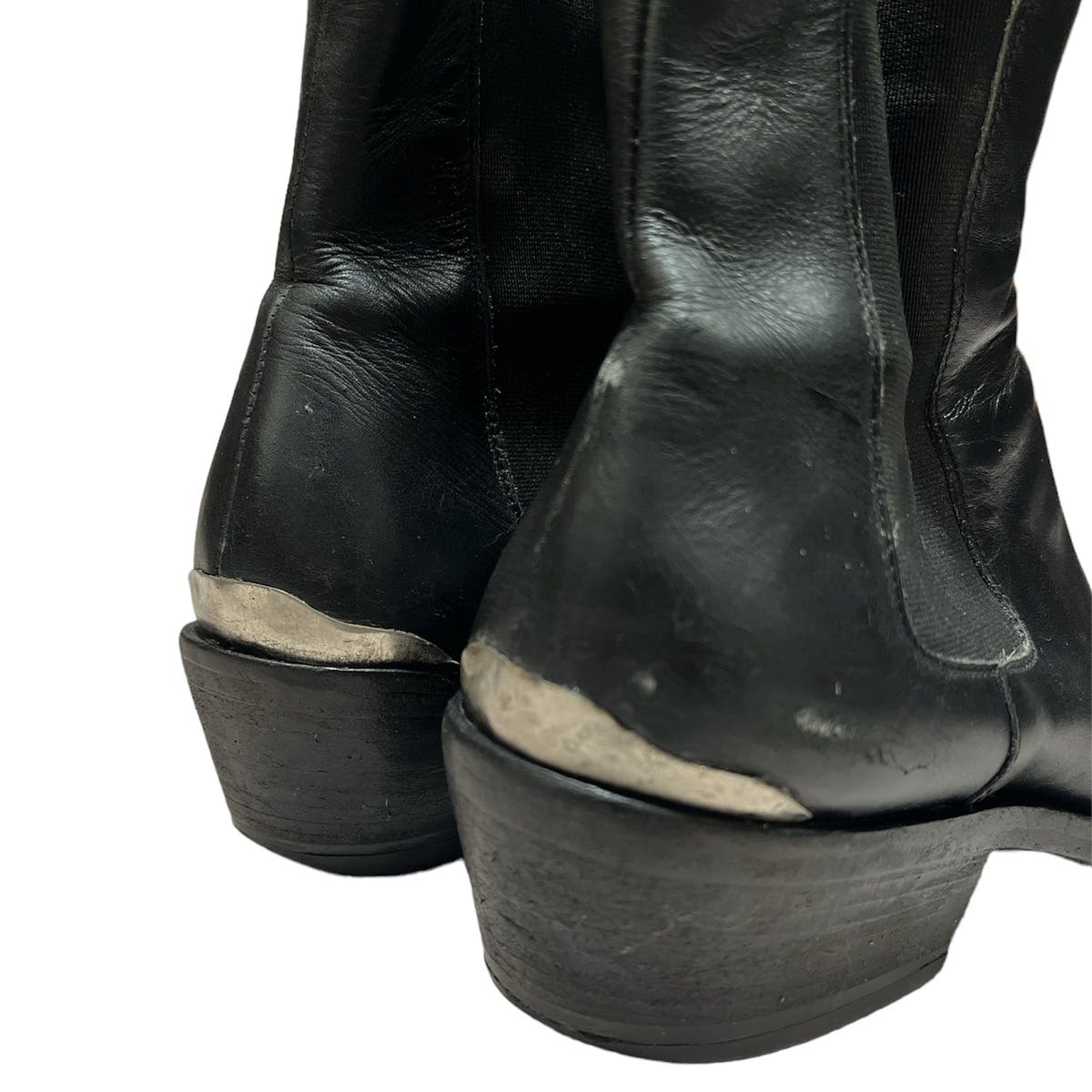 SS04 Helmut Lang Steel Cuban Heel Chelsea boots - 7