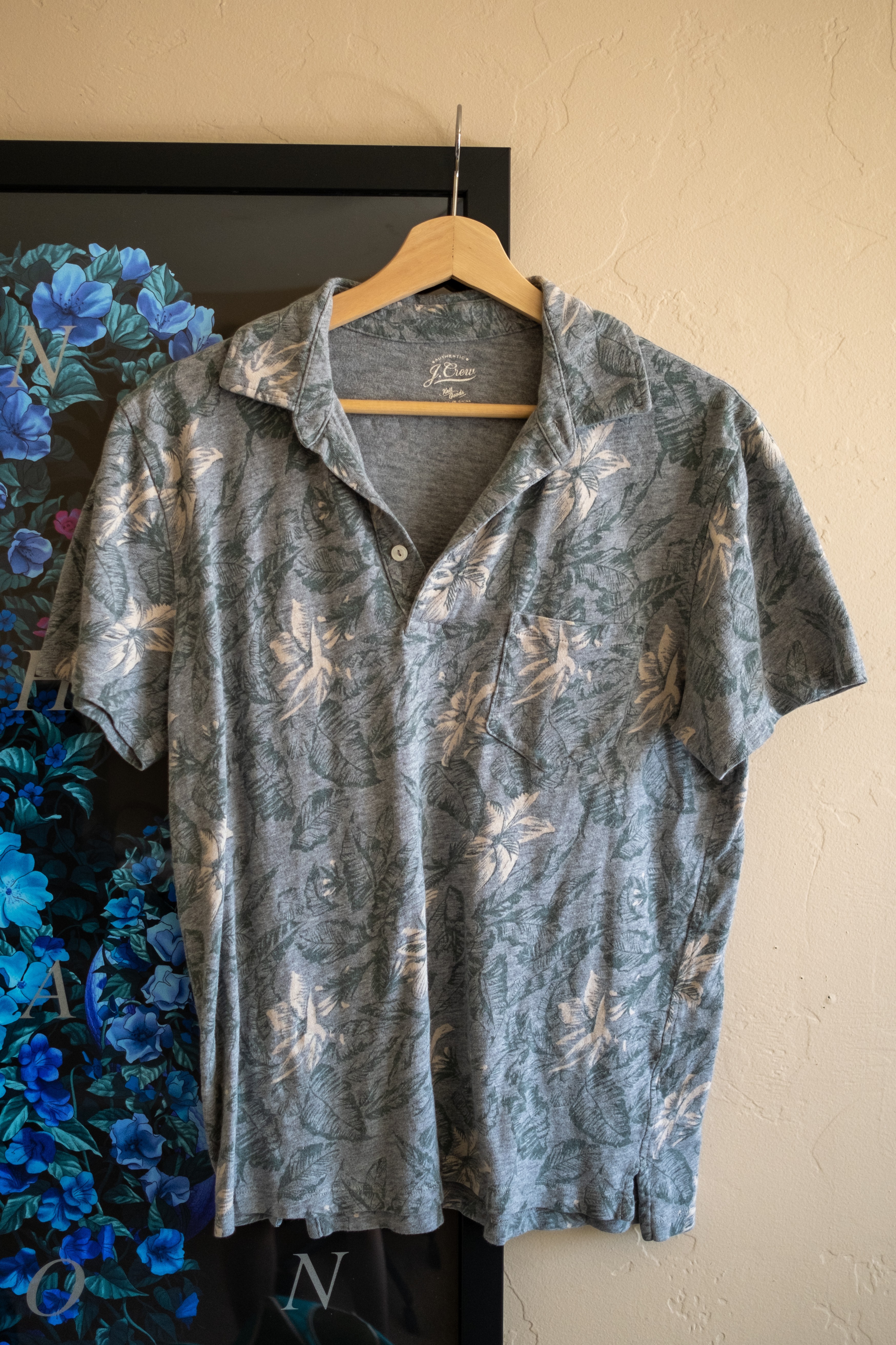 J.Crew - Pocket polo shirt in hawaiian floral - 1