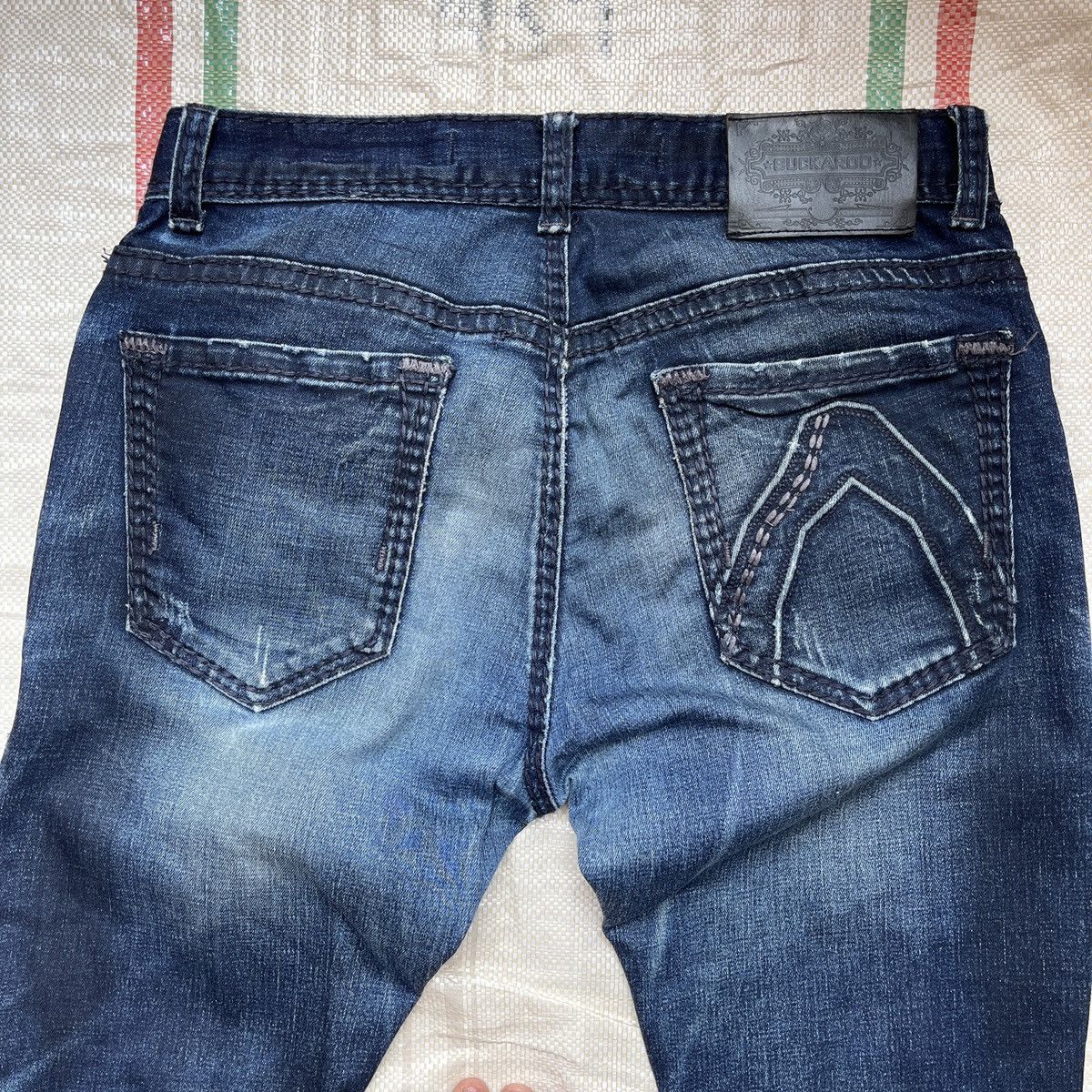 Vintage - Ripped Buckaroo Indigo Ink Jeans Fit Cut Japanese - 19