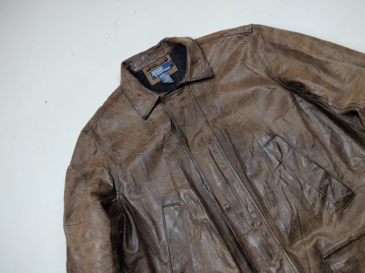 Genuine Leather - Polo RL Heavy Coat Outerwear Winter Season - 3