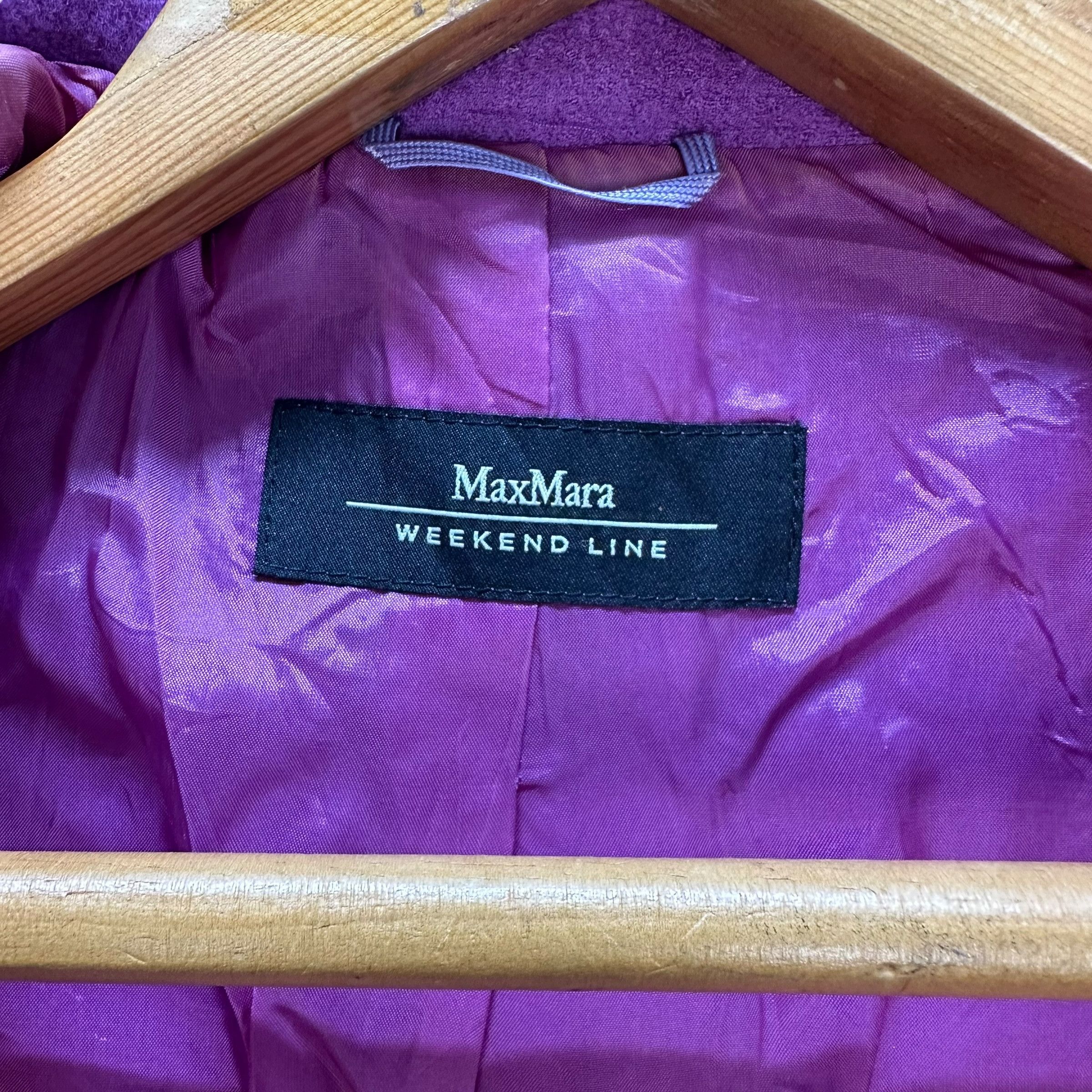 Designer - Max Mara Purple Wool Double Collar Jacket #9132-60 - 7