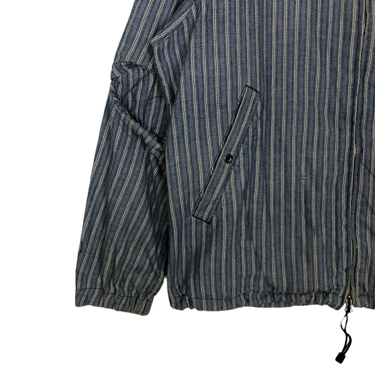 🔥90’s BOMBER JACKET PIN STRIPED CABANE DE ZUCCA ISSEY MIYAKE - 4