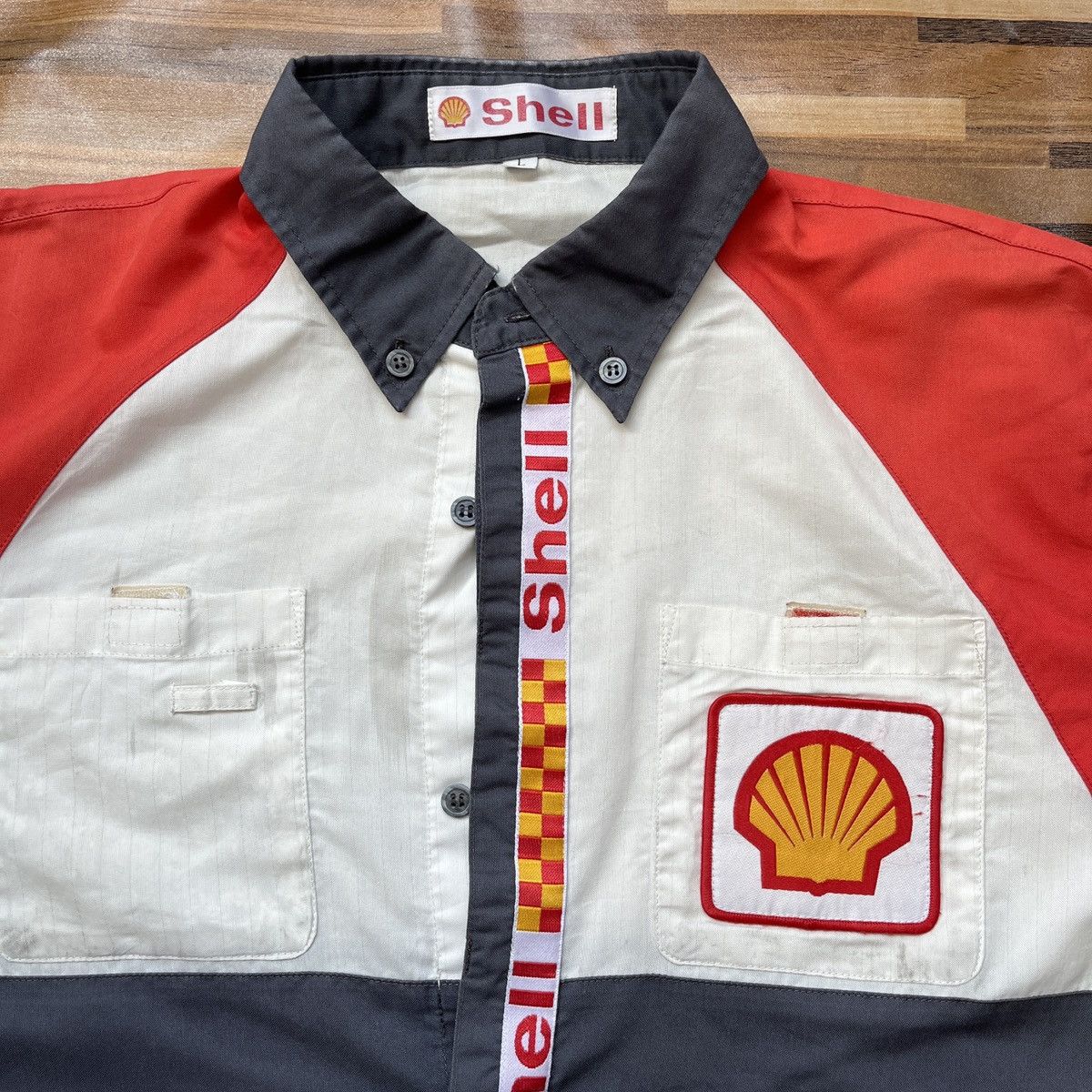 Shell Uniform Workers Vintage Japanese Outlet 1990s - 5