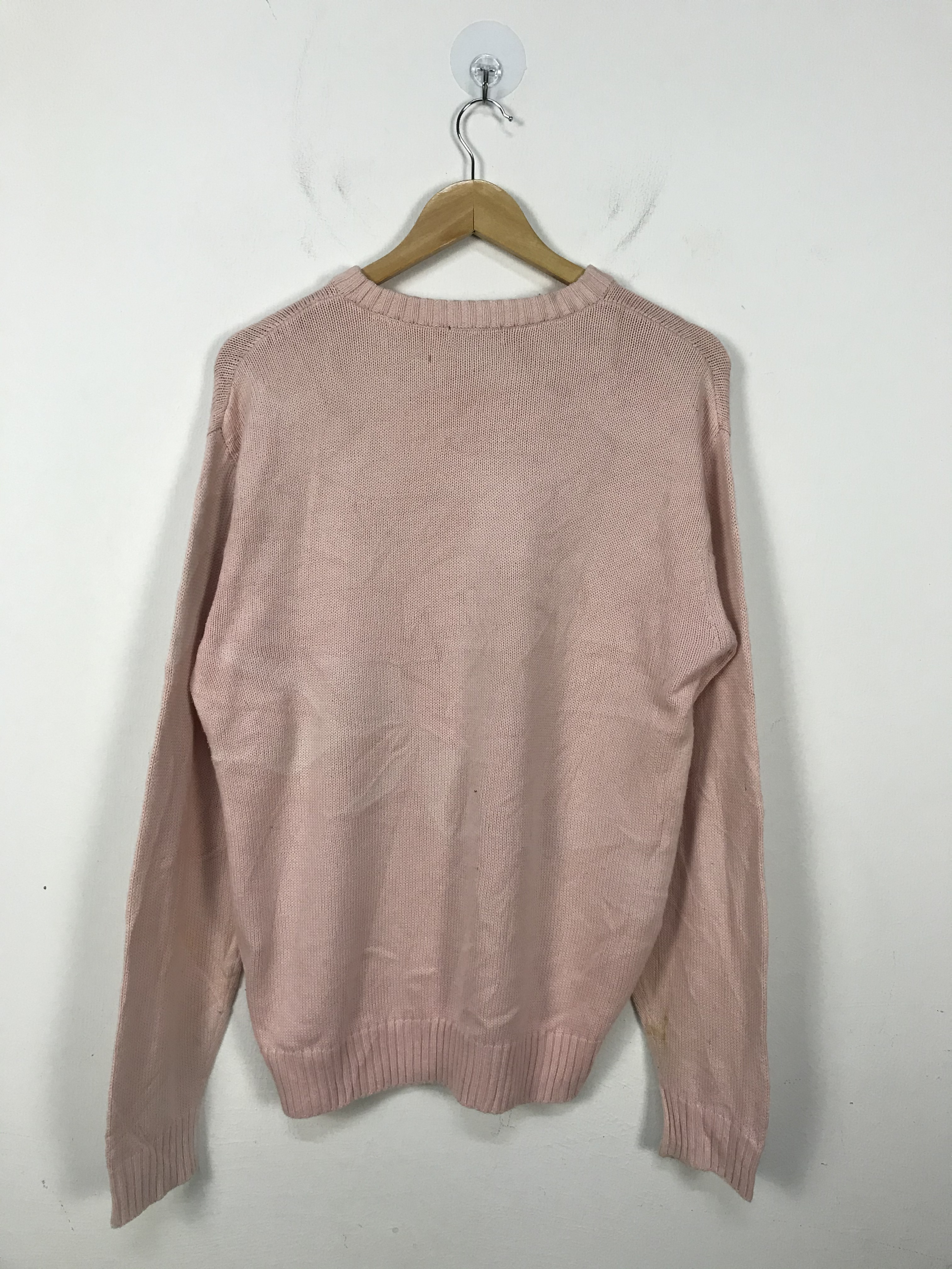 Uniqlo - Uniqlo Pink Plain Cotton Knit Sweater #2788 - 7