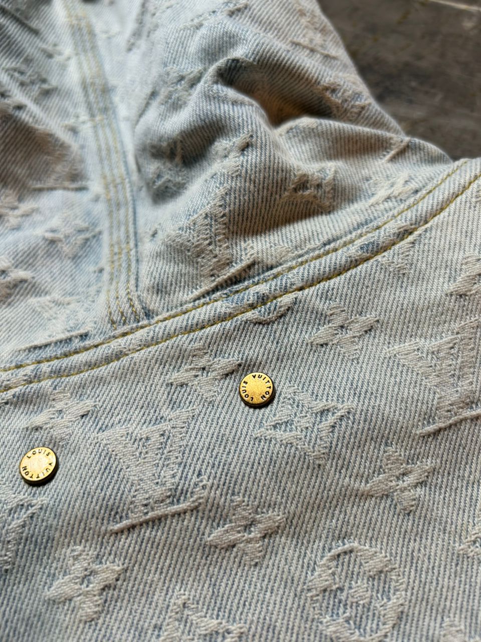 louis vuitton NBA monogram denim jacket - 16