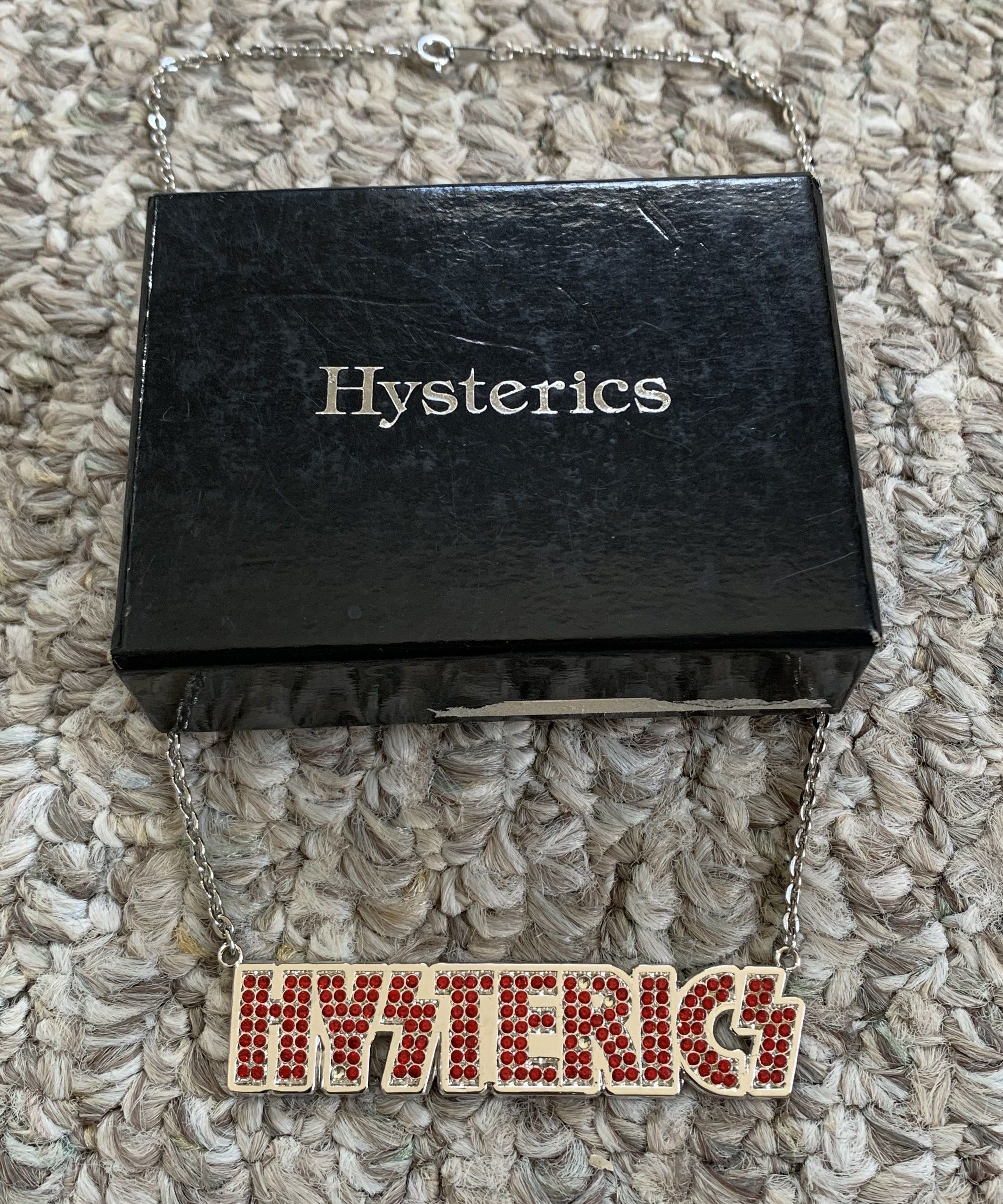 Hysteric Glamour Swarovski Spellout Necklace + Box - 2