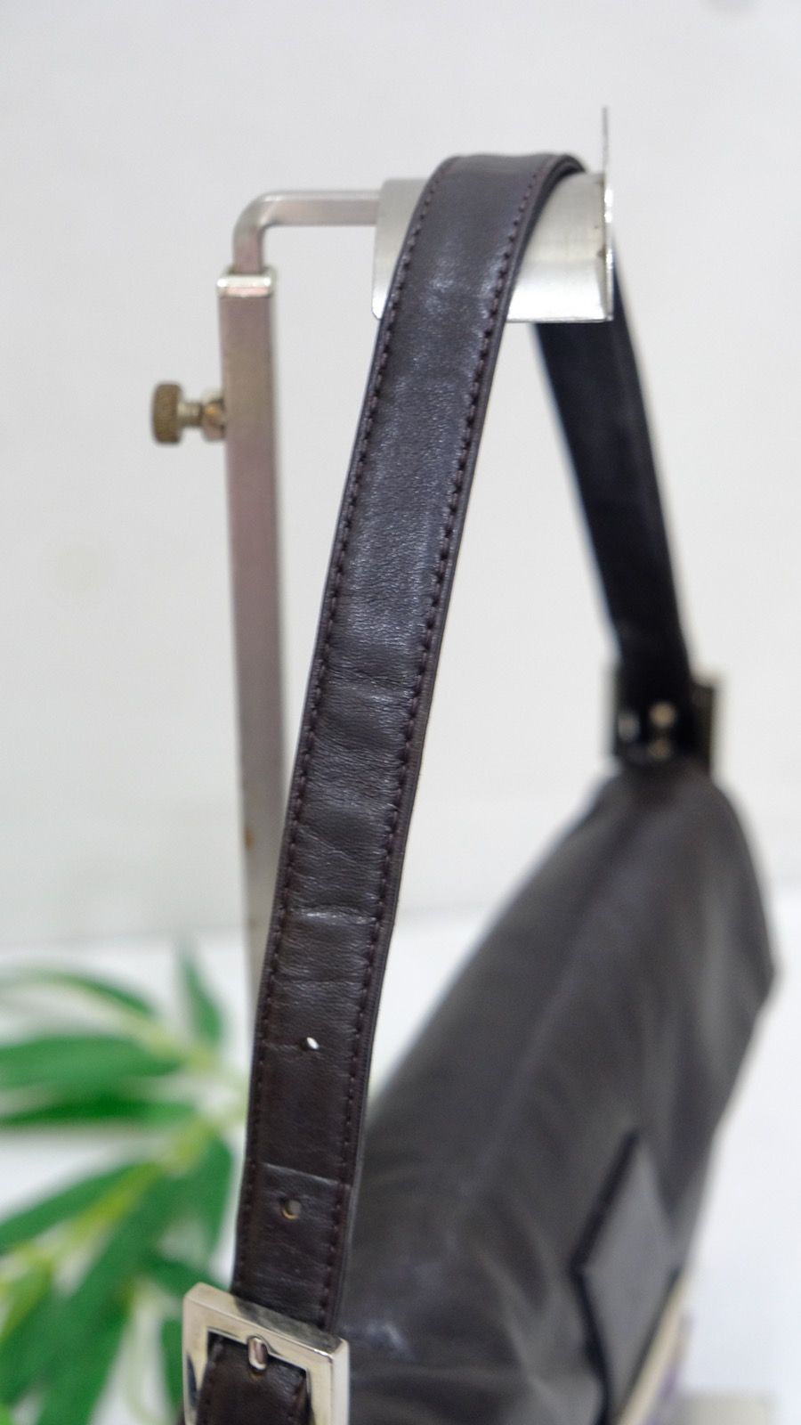 Authentic vintage FENDI BAGUETTE brown leather handbag - 9