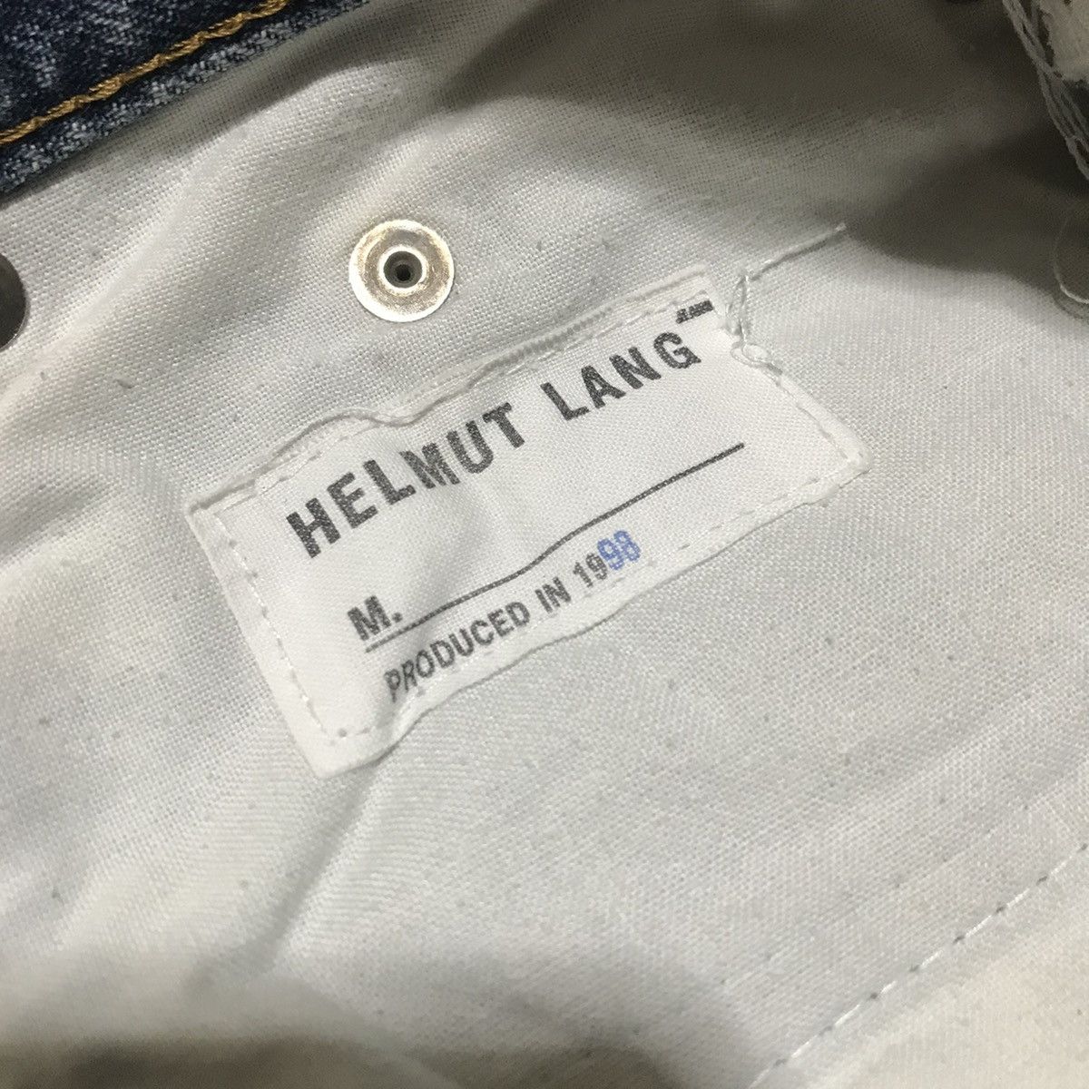 1998 Helmut Lang Jeans Classic Cut Raw Denim - 6