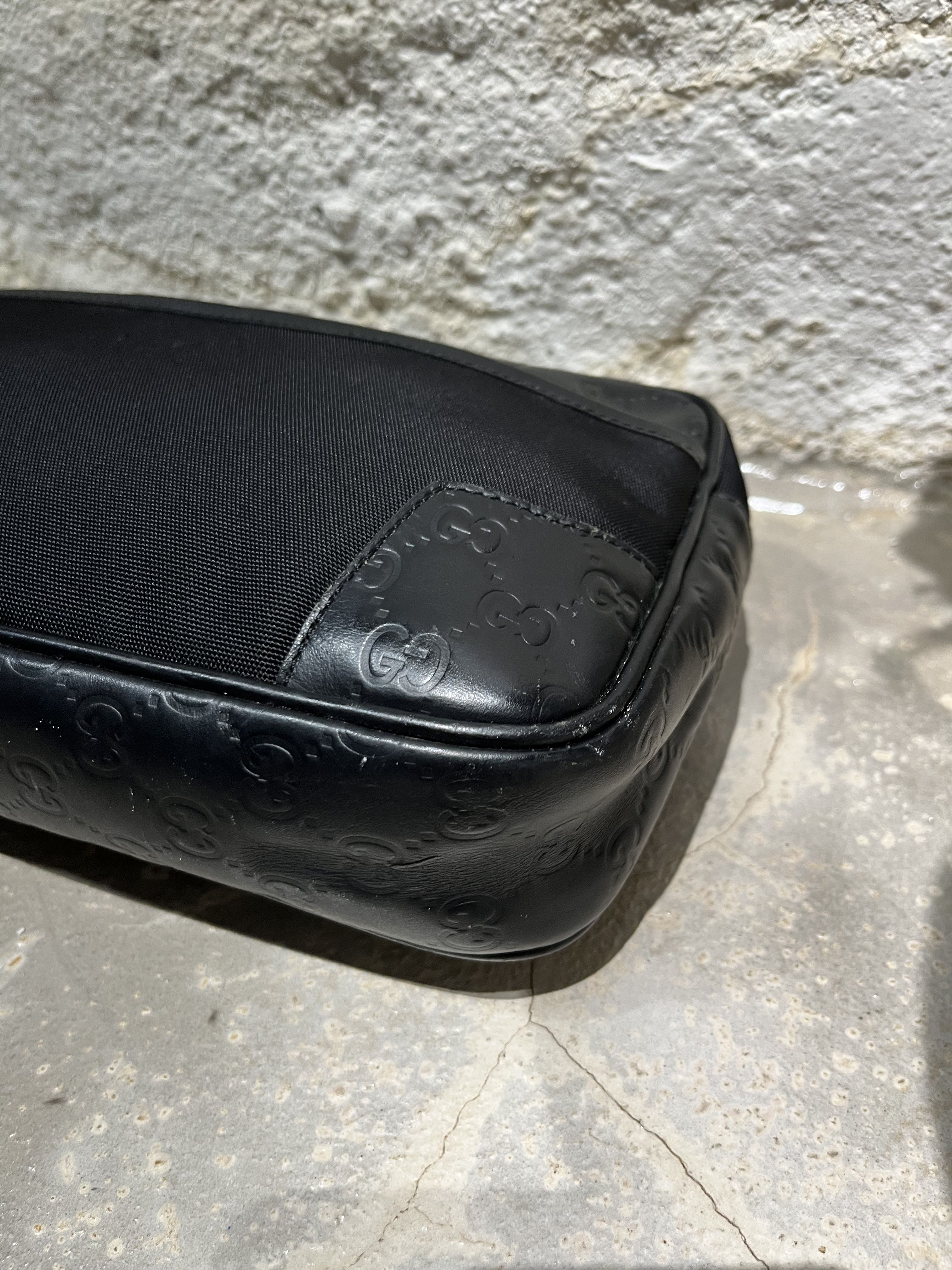 💸offer now💸 gucci guccissima clutch nylon cauro preto - 3