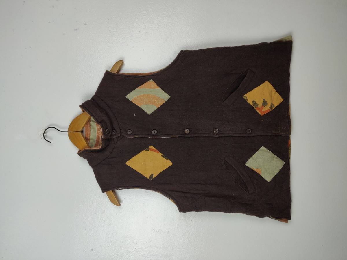 Native - Reversible MonaLisa Woven Vest Patchwork Jacket - 6
