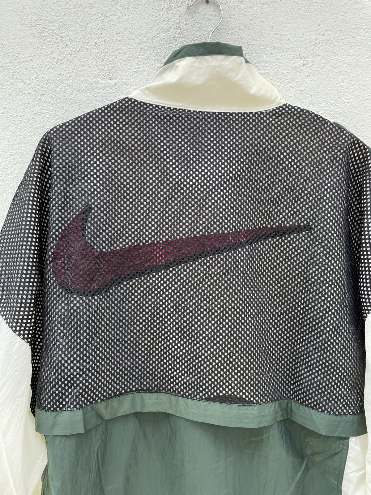 Vintage 90s Nike Swoosh Big Logo Windbreaker Jacket - 9