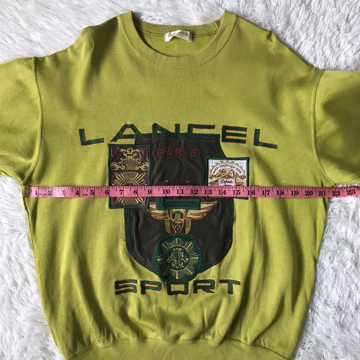 Lancel Sport Big Embroidered Sweatshirt Made in Japan - 19