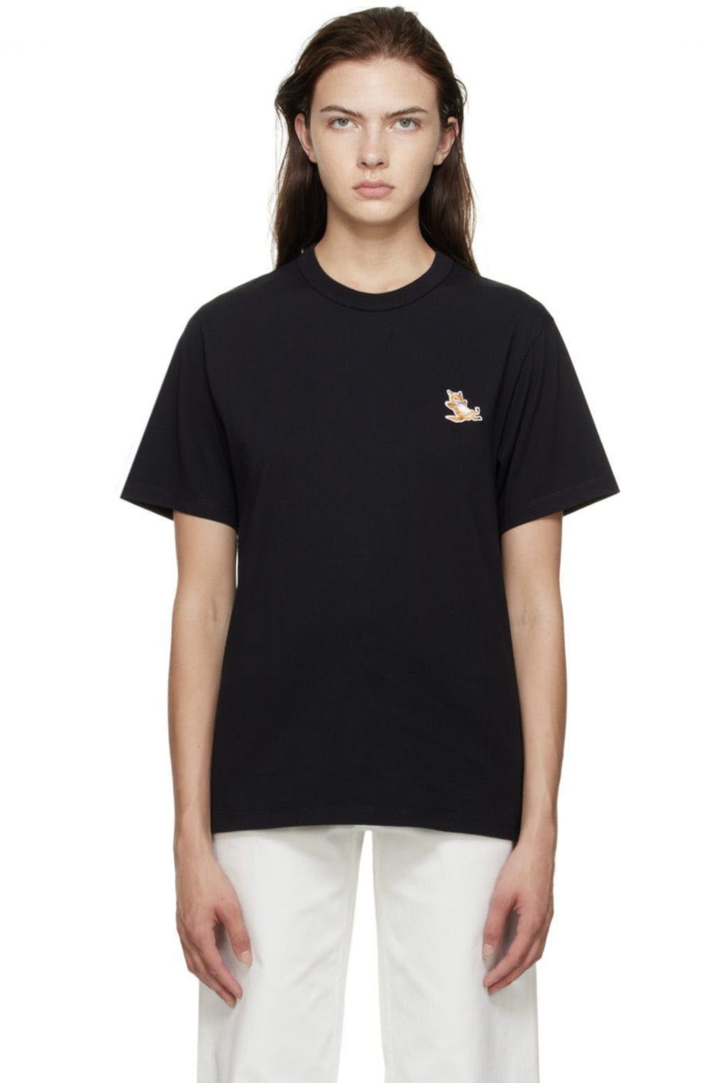 Maison Kitsune Black Chillax Fox T-Shirt - 1