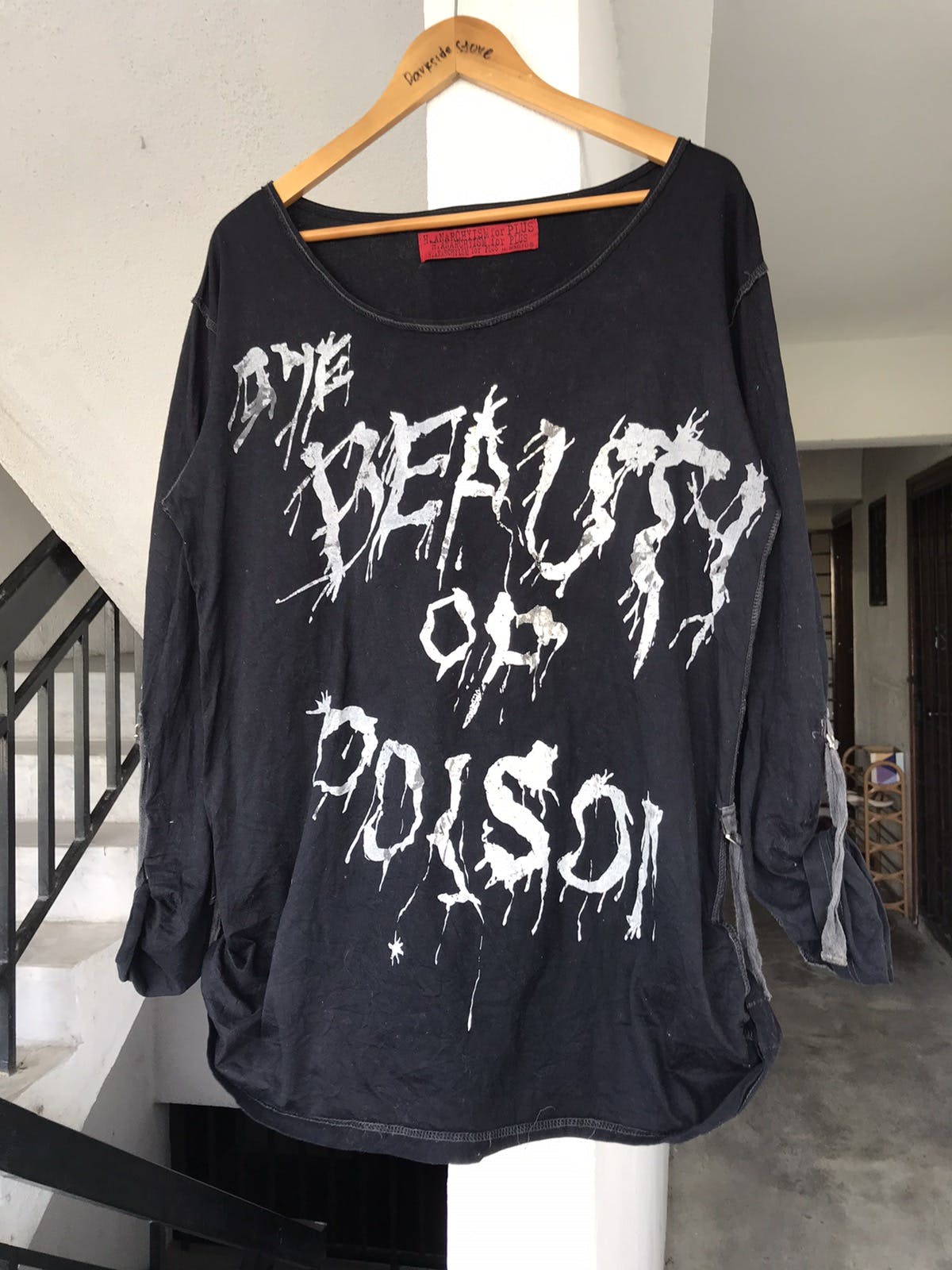 Japanese Brand - Vintage H.Anarchyism for Plus H.NAOTo Long Sleeve