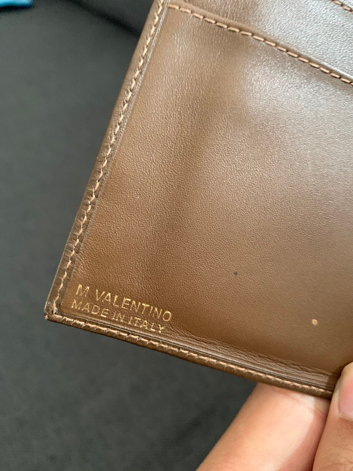 Vintage Valentino Monogram Wallet Leather - 9