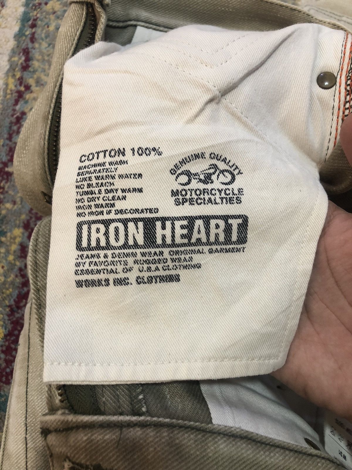 🇯🇵 Iron Heart Cargo Riding Motorcycle Denim Pant - 10