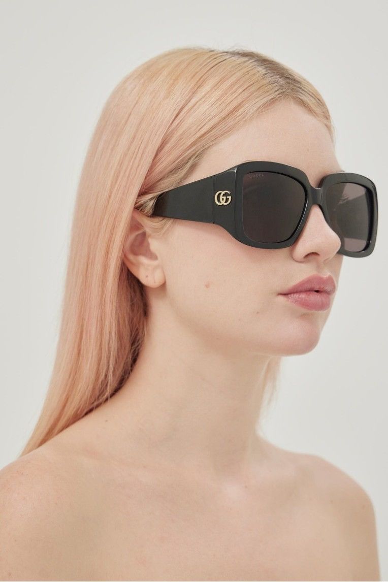 NEW GUCCI GG1402S 001 OVERSIZED WOMEN BLACK SUNGLASSES GUCCI - 8