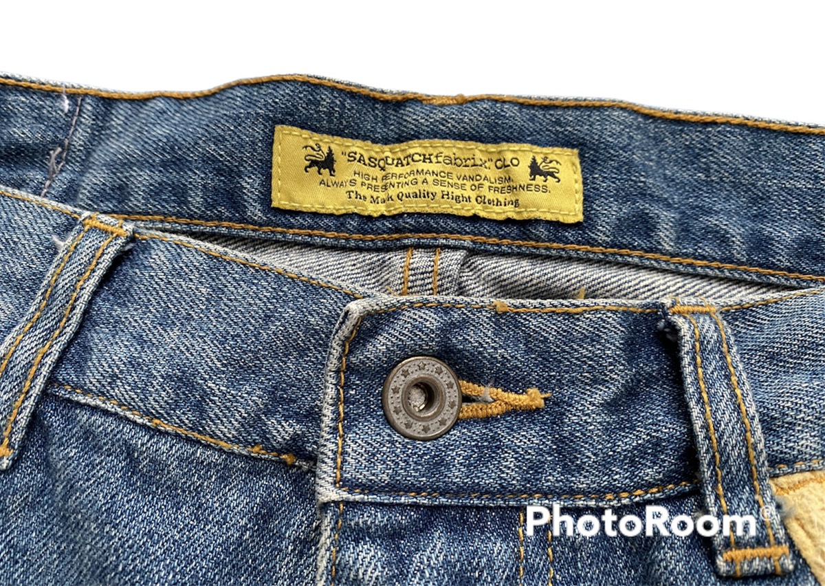 sasquatchfabrix jeans denim old cotton pants - 3