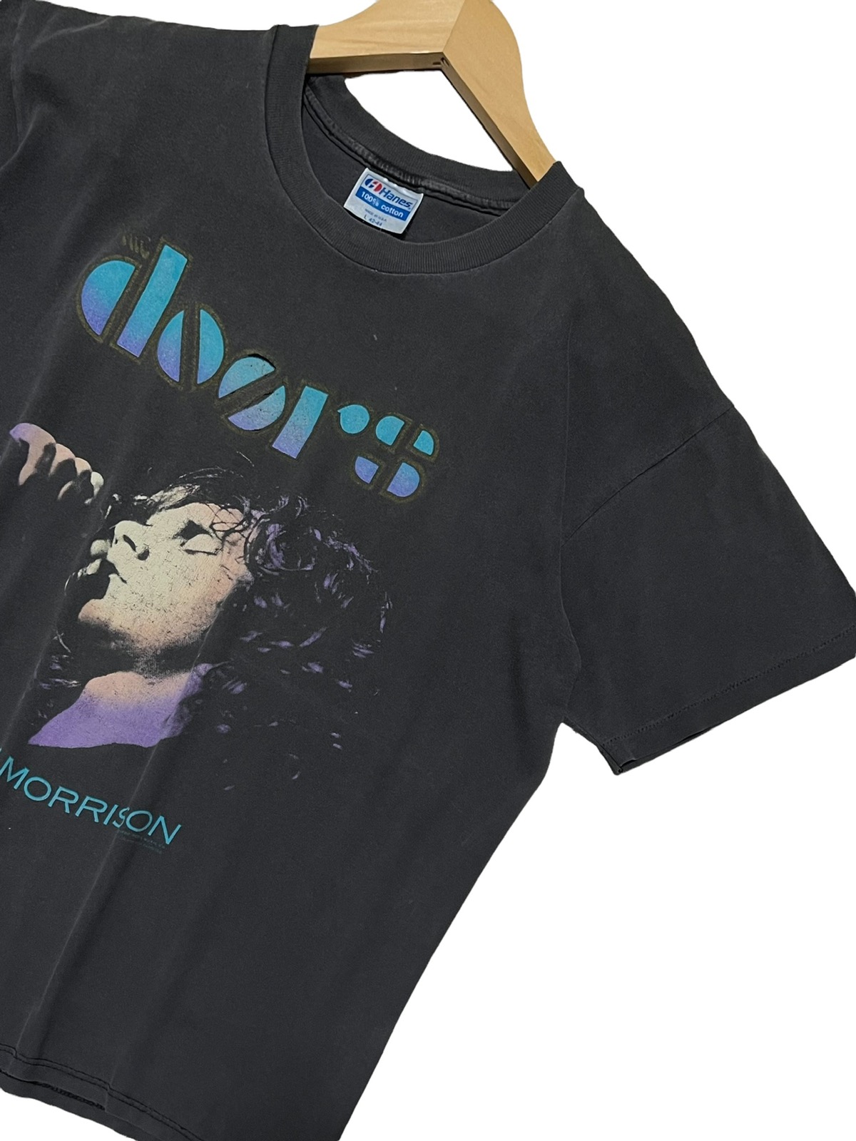 Very Rare - VTG 90s JIM MORRISON DANCE ON FIRE SPELLOUT LOGO RARE FADED - 6