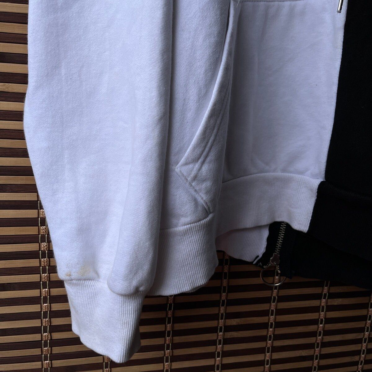 Vintage - Atti Black White Anarchy Embroidery Sweatshirts Hoodie - 7