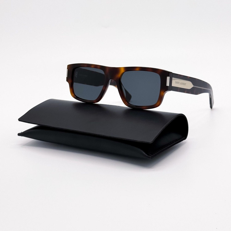 New Saint Laurent Havana Gray Unisex Sunglasses SL659 002 - 1