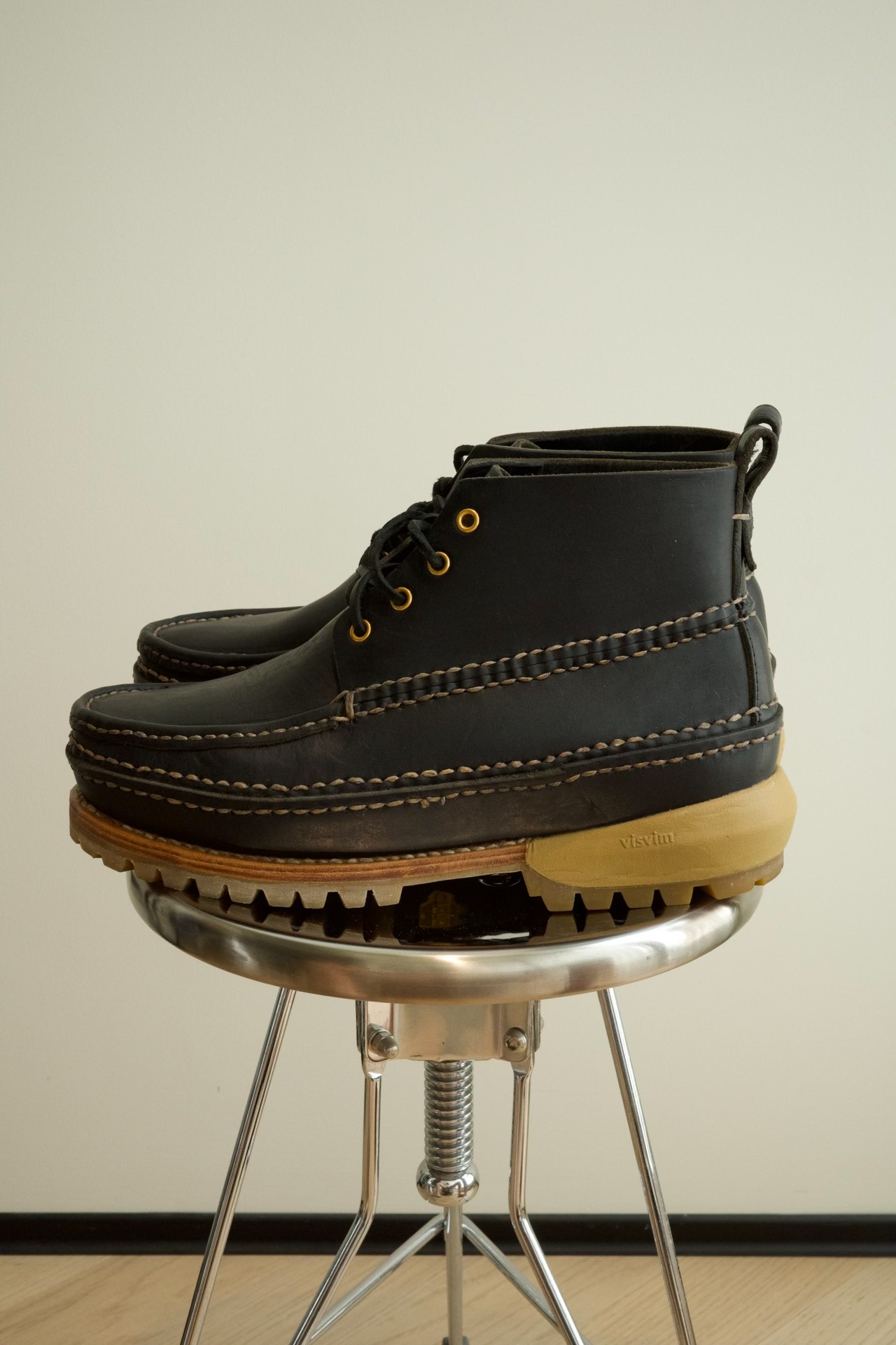 VISVIM 22AW KANAWA MOC MID-FOLK Horween leather mid-calf boots - 4
