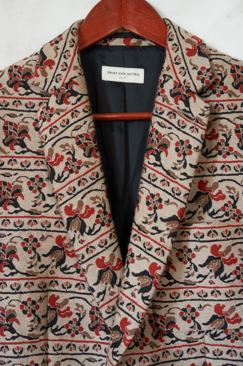 AW13 heavy wool floral jacket - 3
