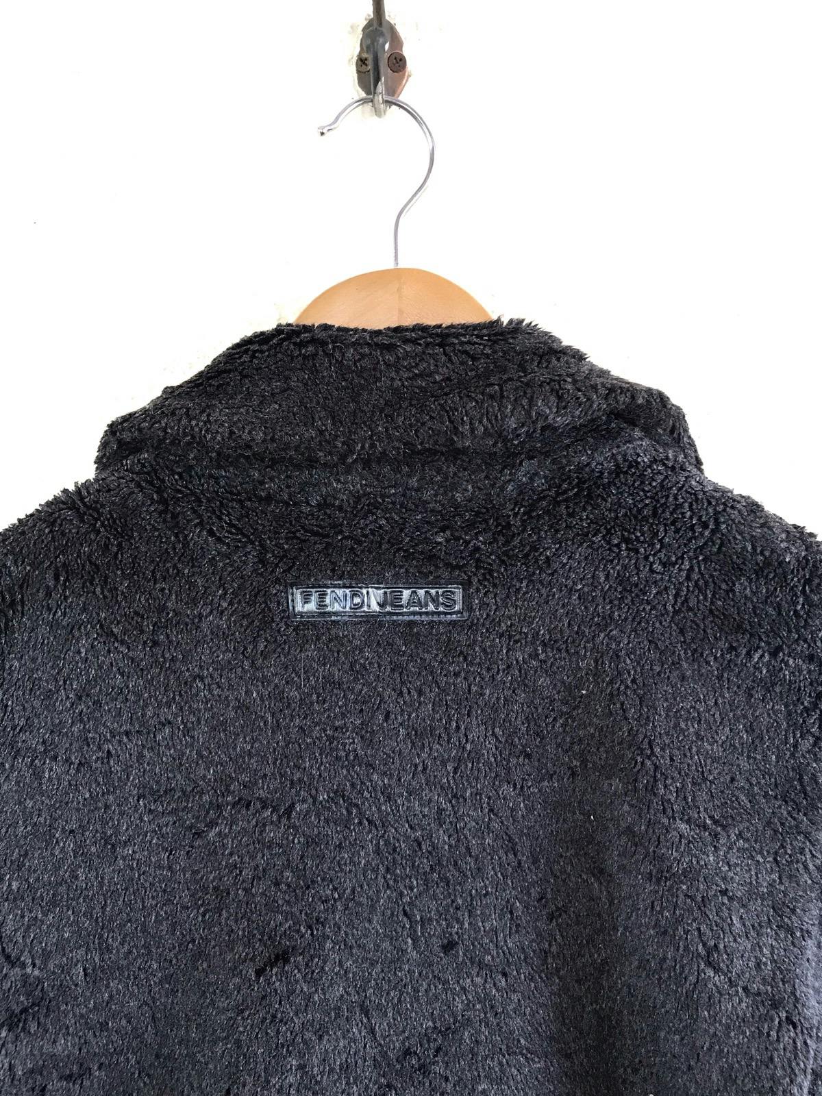 FENDI Jeans Boa Coat/ Fur Jacket Made in Italy - 9