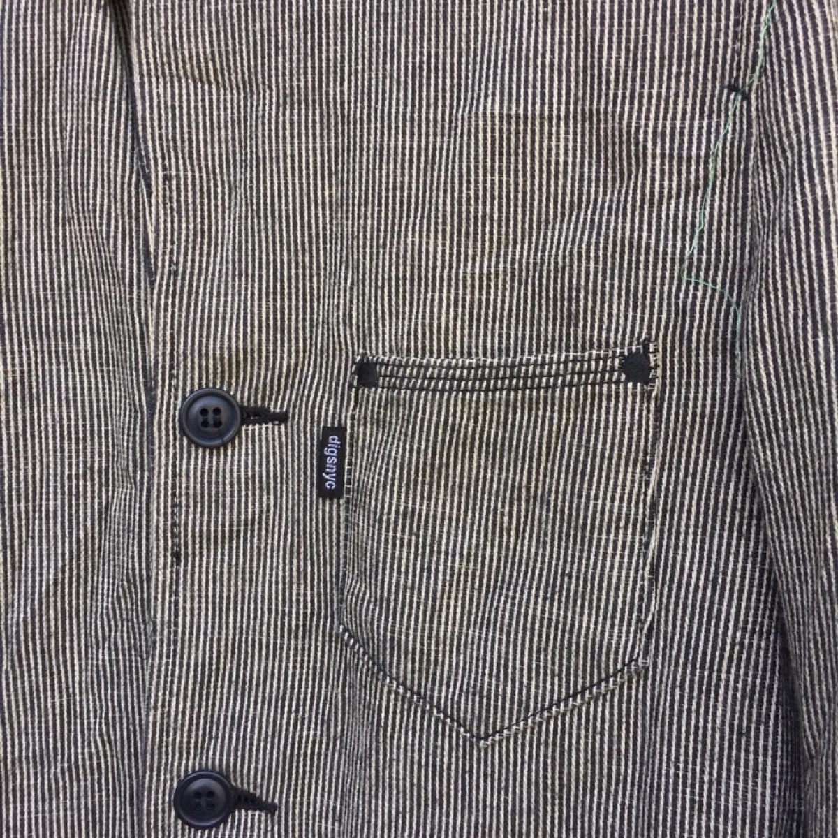 Post Overalls - Digs New York Hickory pinstripe worker jacket - 5