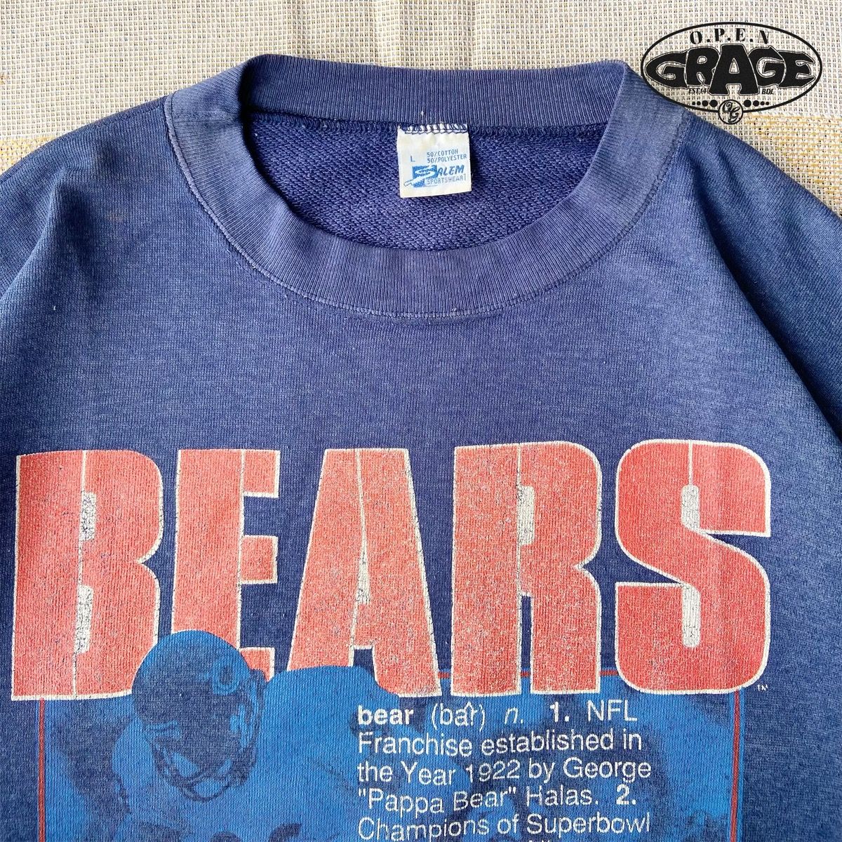 Archival Clothing - Sweatshirt Crewneck CHICAGO BEARS 90s - 6