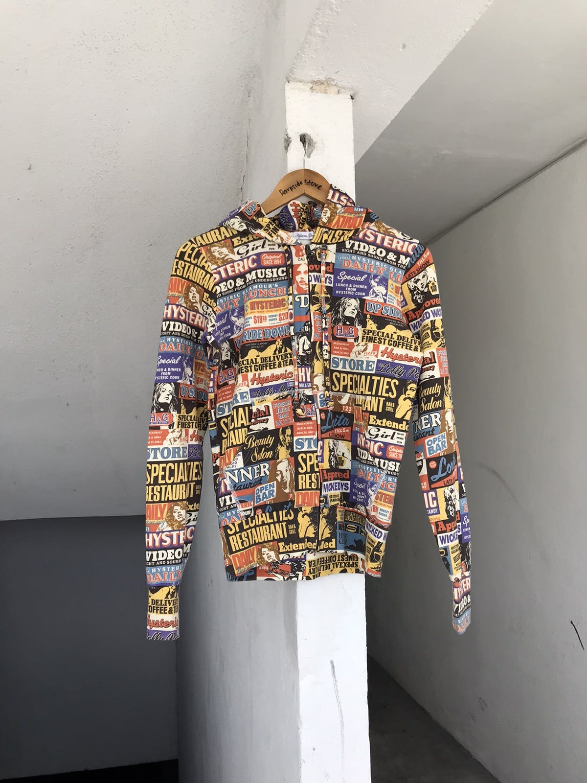 Rare Hysteric Glamour Fullprint Zipper Hoodie - 9