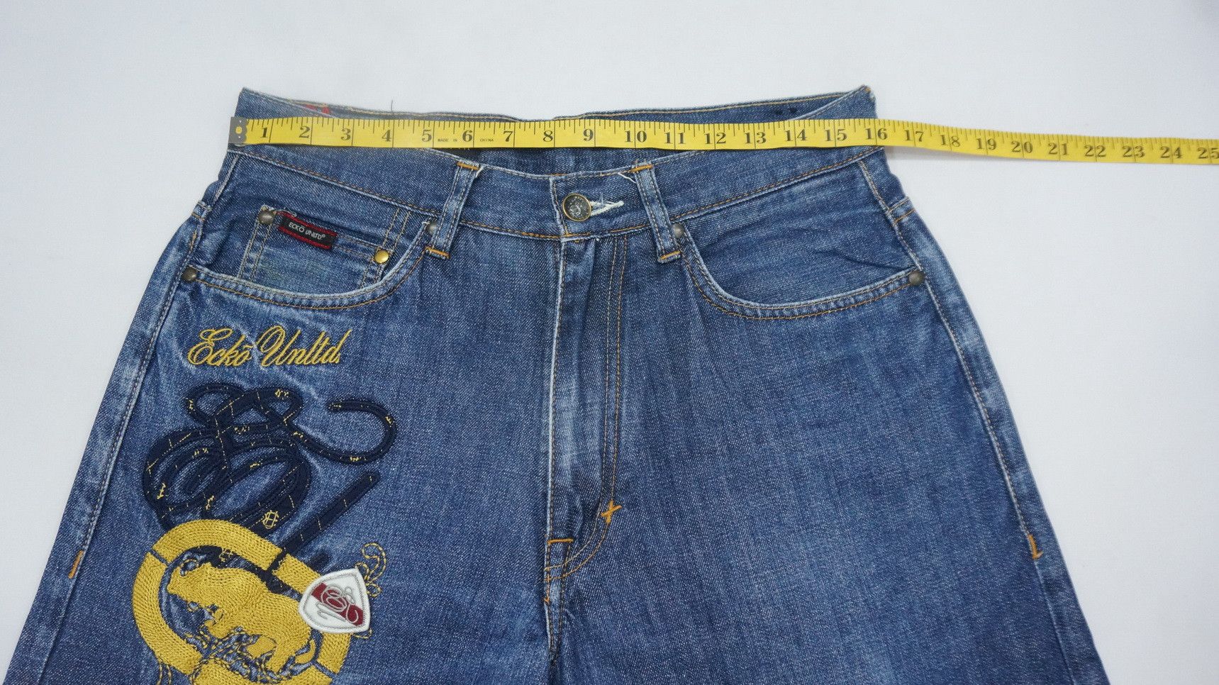 ECKO Unlimited Classic Embroidered Vintage Baggy Jeans - 11