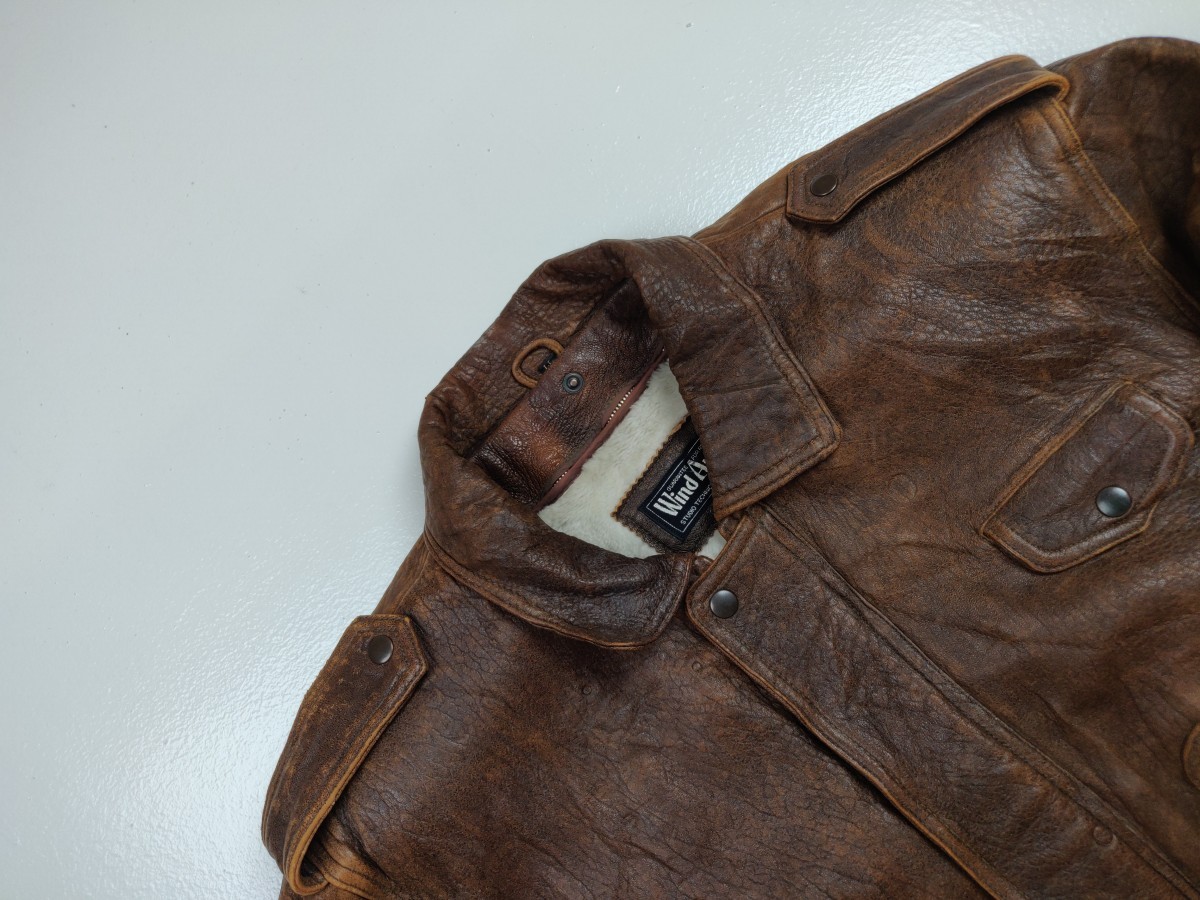 Leather Jacket - Wind Armor Sheep Skin Leather Heavy Jacket Outerwear - 2