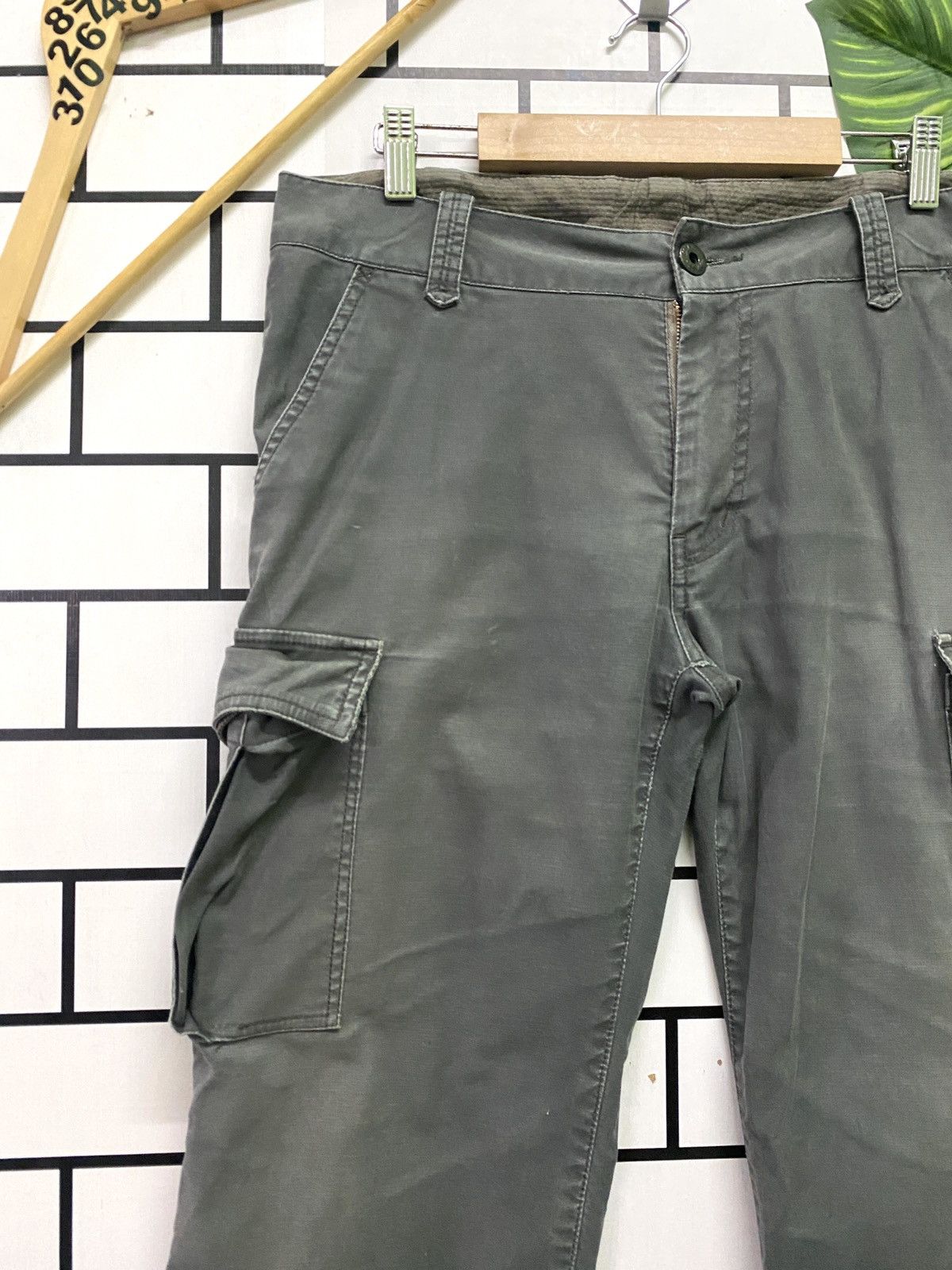 Distressed Denim - Japan Made GLOBAL WORK Cargo Tactical Multipocket Pants - 4