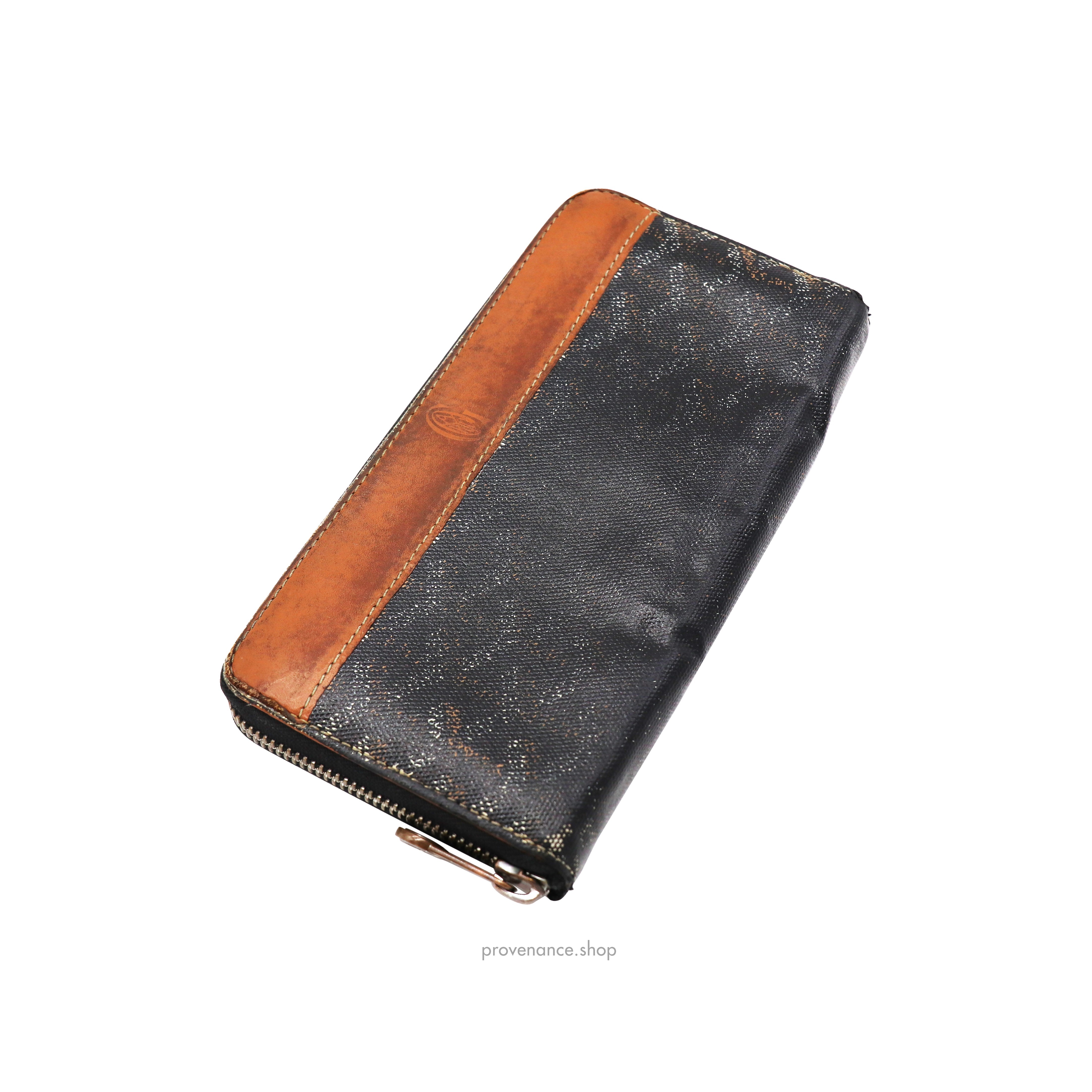 Goyard Matignon Long Wallet - Black/Tan - 3