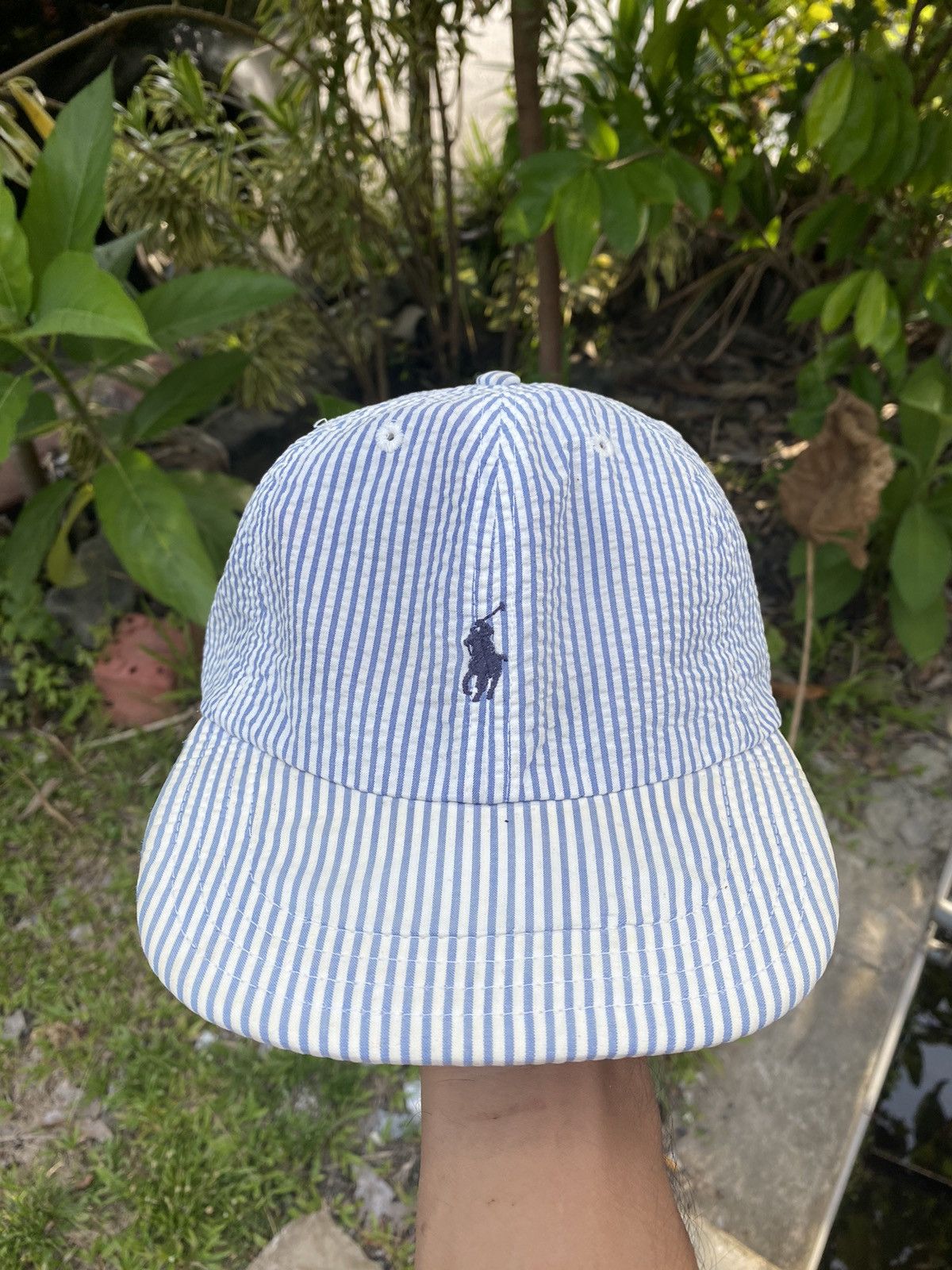 🇺🇸 Vintage Polo Ralph Lauren Stripe Classic Hat Made Usa - 1