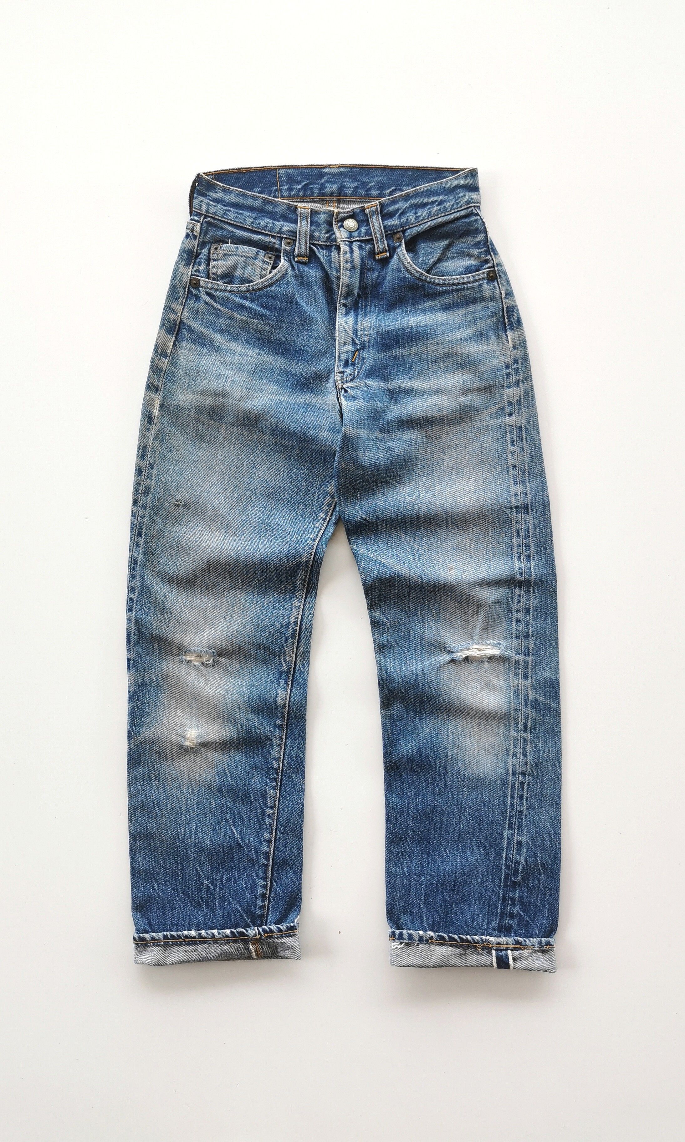 80s Vintage Levis Selvedge Jeans For Kids - 2