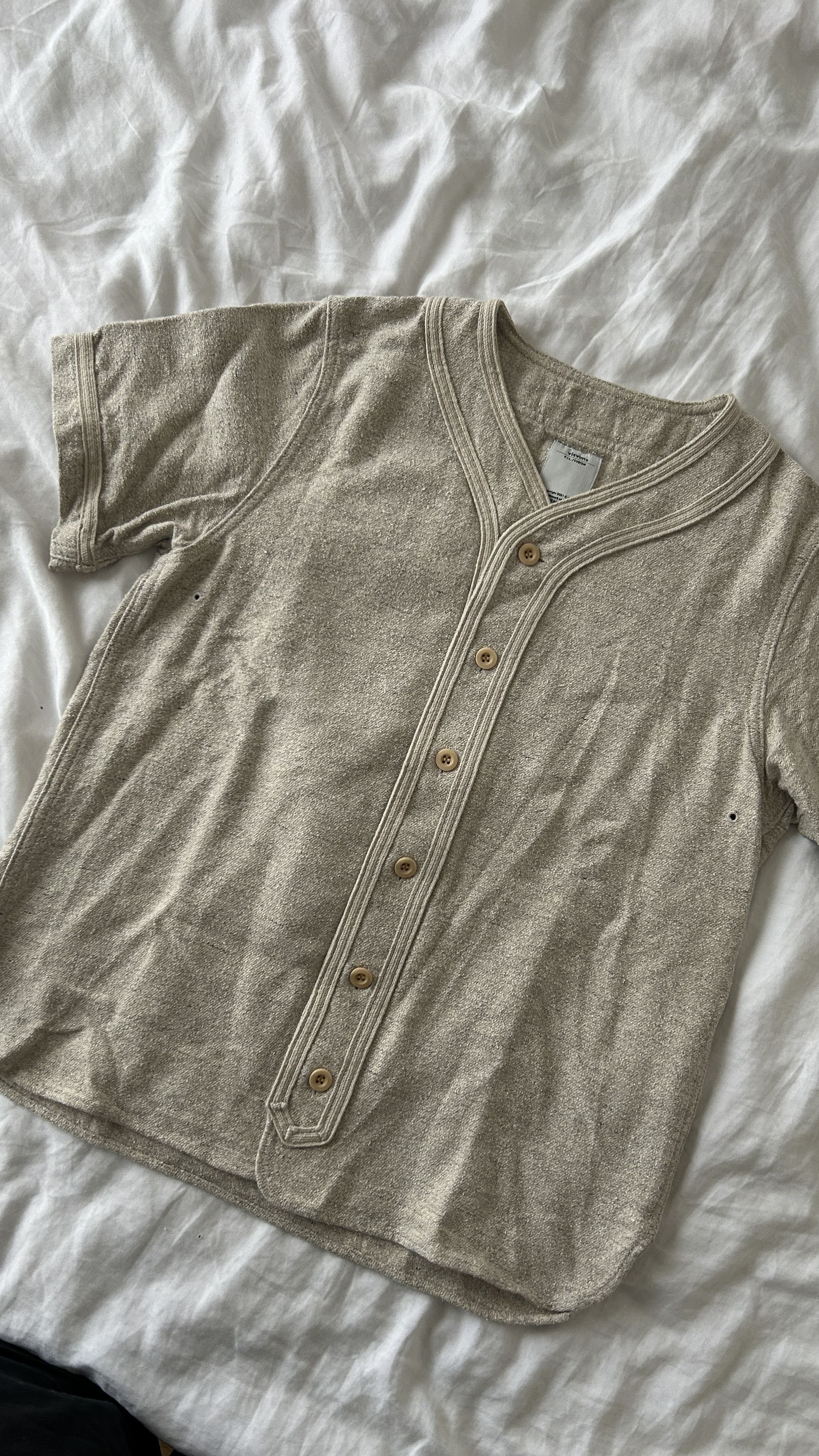 visvim *F.I.L. EXCLUSIVE DUGOUT SHIRT S/S (WOOL/LINEN) | aabsaaraa |  REVERSIBLE