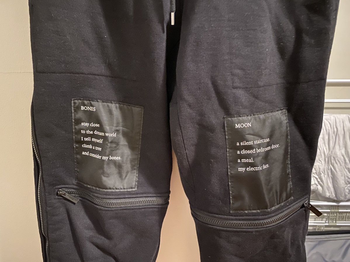 19aw winter zip poem patch sweatpants - 6