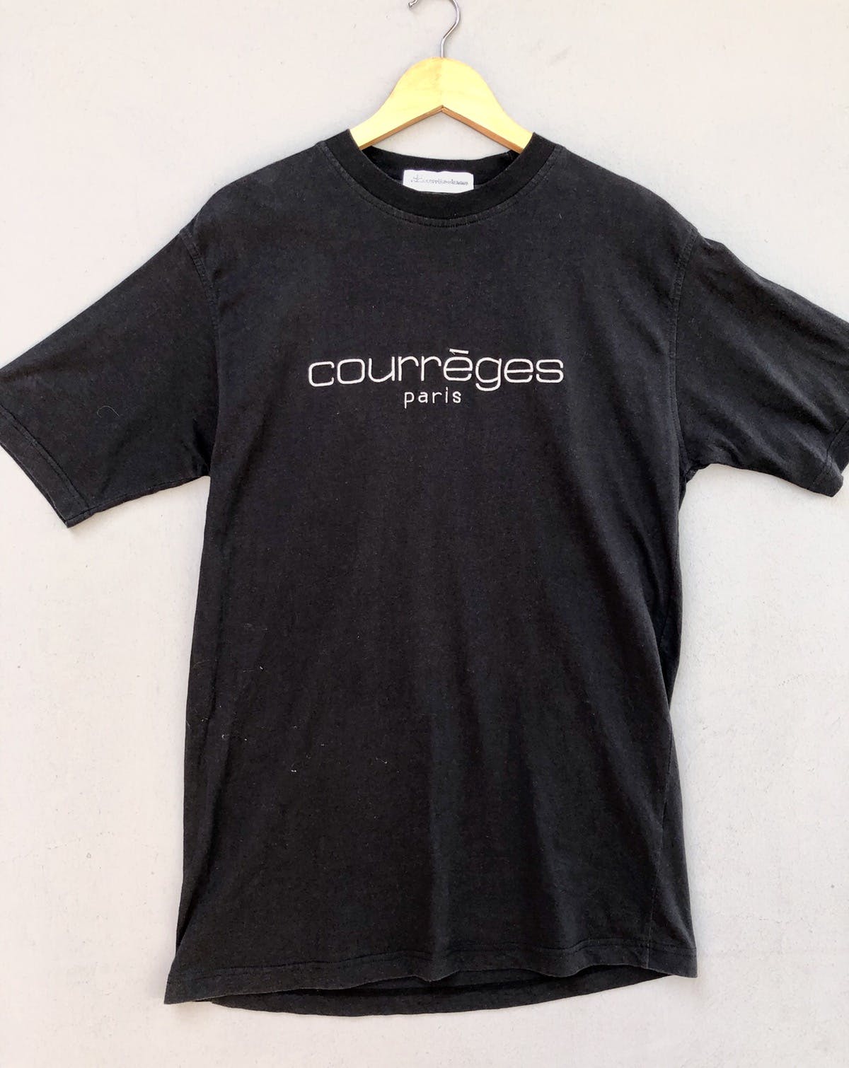 Courreges Homme Embroidery Spellout Tshirt - 1