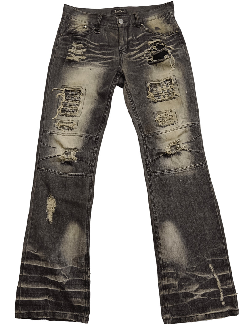 LOWBOX - Rare!! 🇯🇵 Seditionaries Distressed Punk Flare Denim - 1
