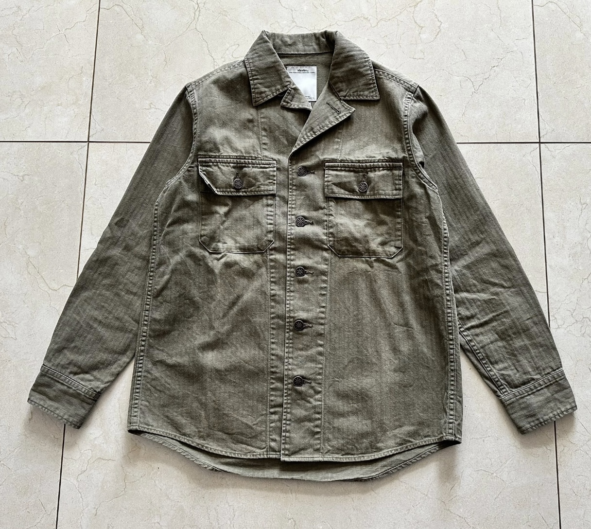 VISVIM WILLARD SHIRT JKT WD HERRINGBONE