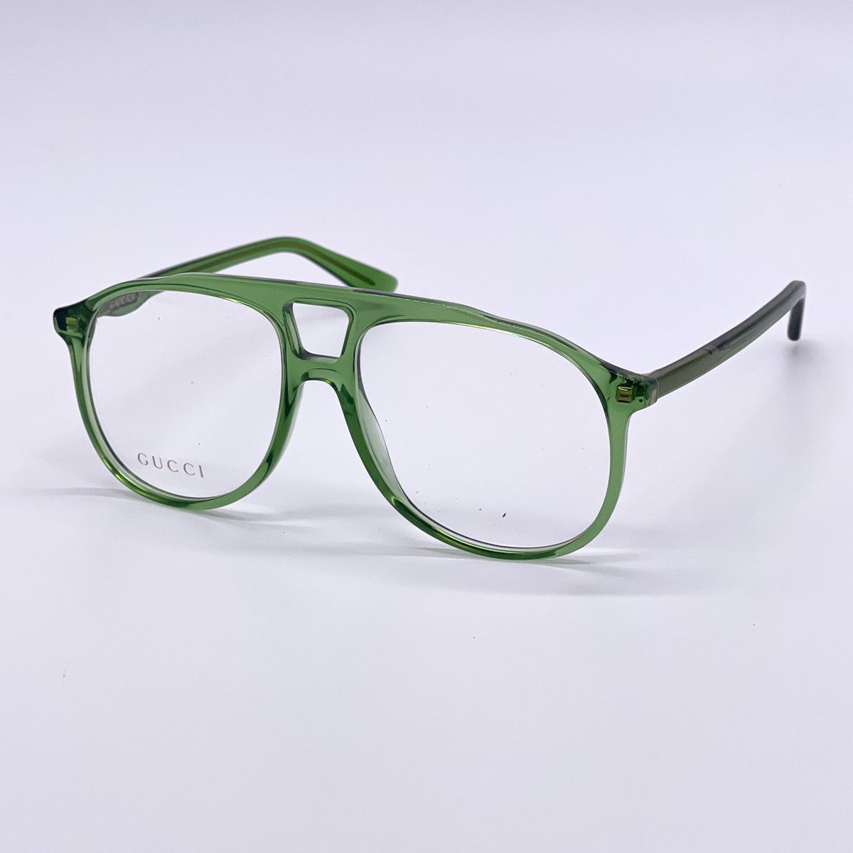 NEW GUCCI GG0264O 004 GREEN AVIATOR EYEGLASSES GUCCI GG0264O - 2