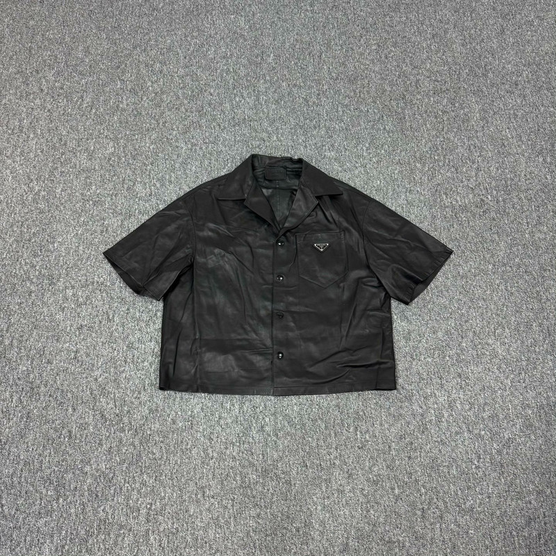 Prada Soft Sheepskin Leather Shirt - 1